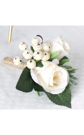 Elegant/Fascinating/Dreamlike/Delicate Free-Form Silk Flower Boutonniere -