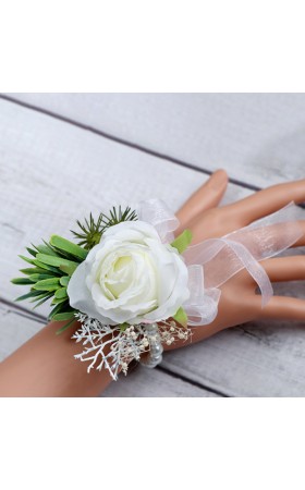 Elegant/Fascinating/Dreamlike/Delicate Free-Form Silk Flower Wrist Corsage -