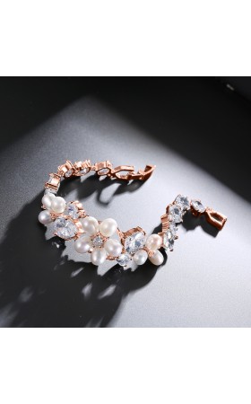 Elegant/Beautiful/Classic Alloy With Drop Cubic Zirconia/Imitation Pearls Bracelets