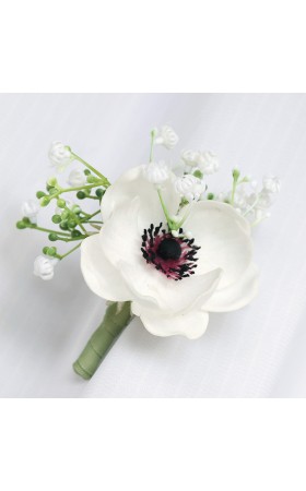 Elegant/Fascinating/Dreamlike Free-Form Silk Flower Boutonniere -